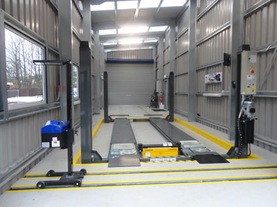 PJ Rhodes Vehicle Repair Centre Commercial Steel Buildings